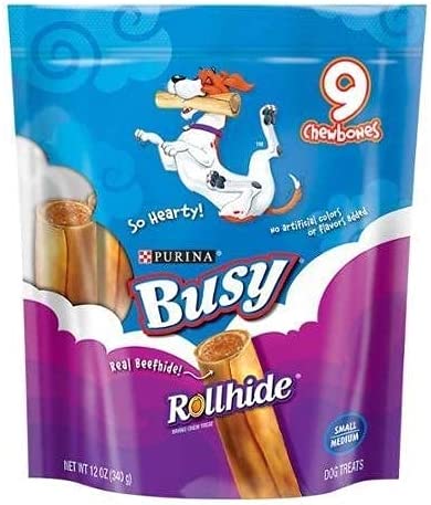 Purina Busy Rollhide Small/Medium Dog Treats 9 chewbones