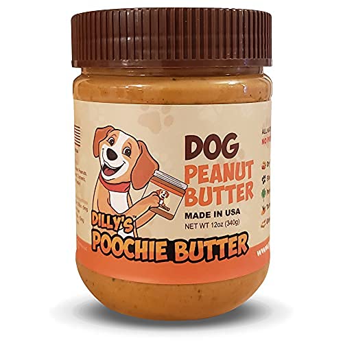 Dilly's 2 Packs All Natural Peanut Butter for Dogs Poochie Butter