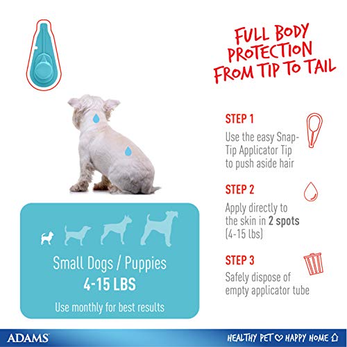 Adams Plus Flea and Tick Spot On for Dogs,