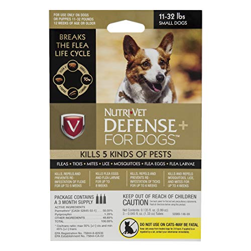 Nutri-Vet Defense Plus Flea & Tick Control for Small Dogs