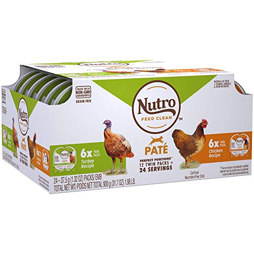 Nutro Perfect Portions Pate Multi-Pack Real Chicken & Turkey Wet Cat Food