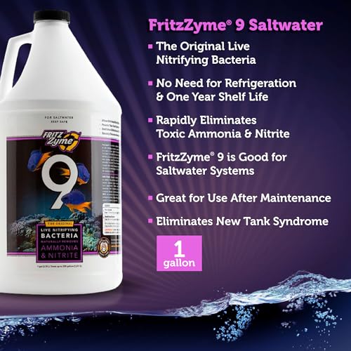 Fritz Aquatics FritzZyme 9 Nitrifying Bacteria for Salt Water Aquariums