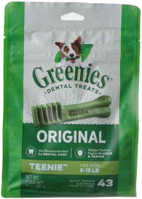 Greenies Dental Chews Dog Treats Teenie 12 oz