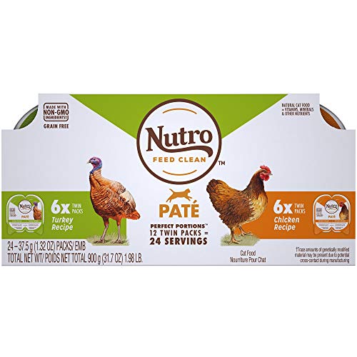 Nutro Perfect Portions Pate Multi-Pack Real Chicken & Turkey Wet Cat Food