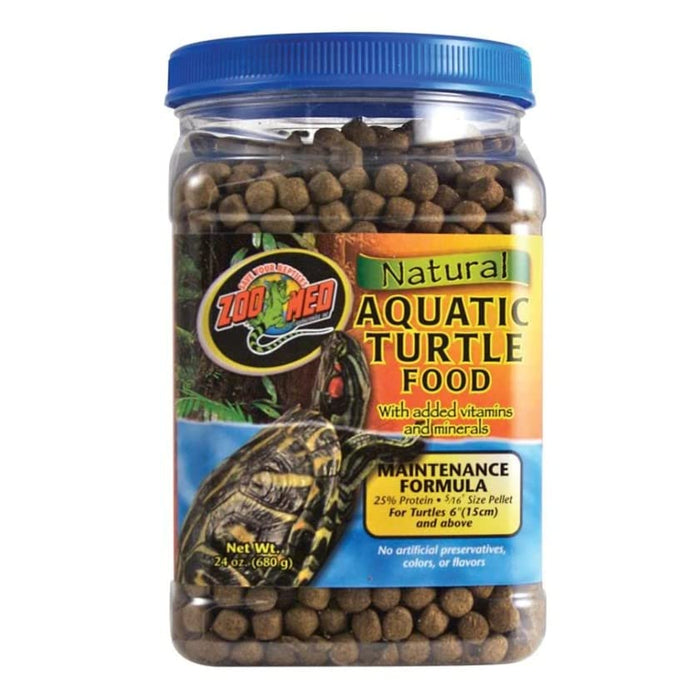 Zoo Med Natural Aquatic Turtle Food Maintenance Formula [Set of 2] Size: 24 Oz.
