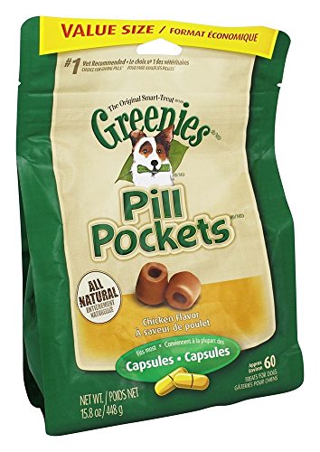 Greenies Pill Pocket Chicken Flavor Dog Treats Large - 60 Treats (Capsules)