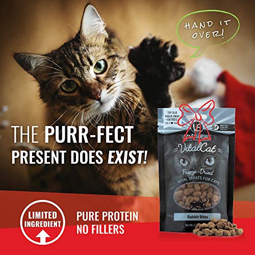 Vital Cat Duck Liver All-Natural Treats - Delectable Raw Nutrition for All Ages - Made in USA - Grain Free - Low Calorie for Healthy Weight 0.9 oz Resealable Bag - 3 Pack