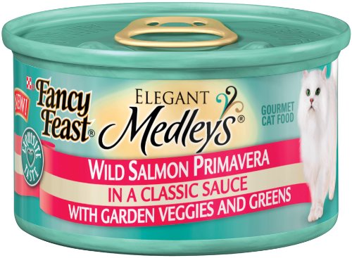 Fancy Feast® Medleys Wild Salmon Primavera With Tomatoes, Carrots & Spinach in a Silky Broth