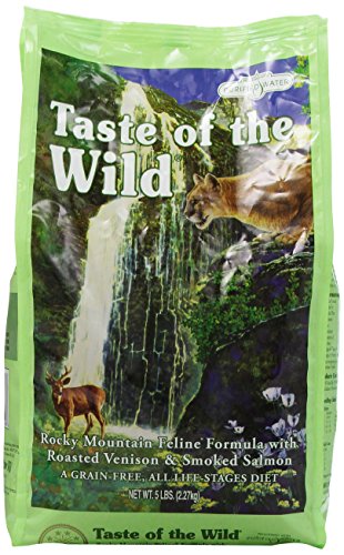 Taste Of The Wild Dry Cat Food, Rocky Mountain Feline Formula With Roasted Venison And Smoked Salmon, 5 Pound