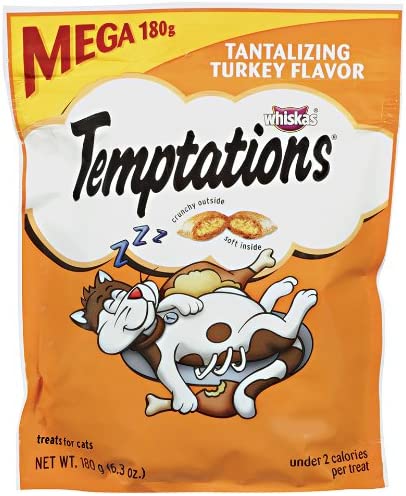 Temptations Classic Treats For Cats Tantalizing Turkey Flavor 6.3 Ounces (Pack Of 5)