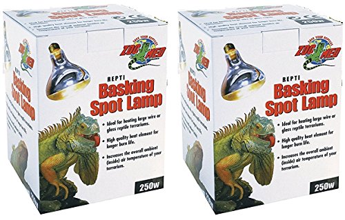 Zoo Med (2 Pack) Reptile Basking Spot Lamp 250 Watts