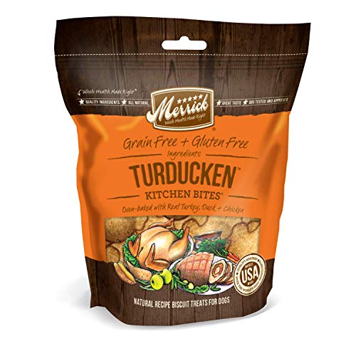 Merrick Kitchen Bites Dog Treats - Turducken 9 oz - Pack of 3