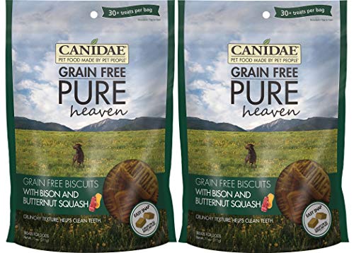 CANIDAE Grain Free Pure Heaven Biscuits Bison and Butternut Squash (2 Pack)