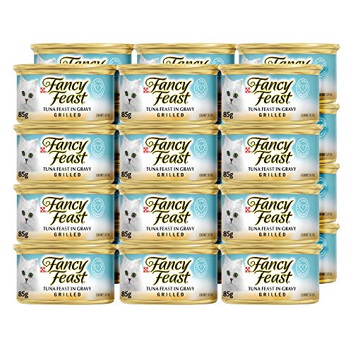 Fancy Feast Grilled Tuna Feast In Gravy Canned Cat Food 24 - 3oz Cans