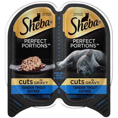 Sheba Perfect Portions Cuts in Gravy Tender Trout Entree 6-Pack = 12 Individual Servings
