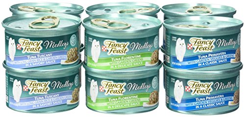 Fancy Feast Purina Medleys Variety Collection Cat Food - Tuna Recipe - 3 Oz, 12 Case