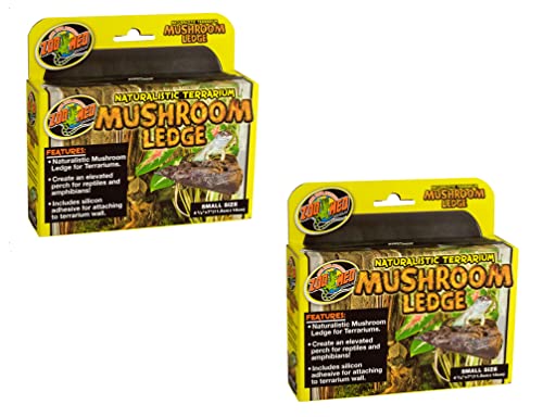 Zoo Med Naturalistic Terrarium Mushroom Ledge Small (7" Long x 4.5" Wide) - Pack of 2