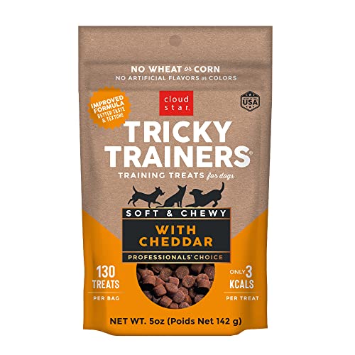 Cloud Star Tricky Trainers Crunchy, Low Calorie Training Dog Treat, Made in the USA, Wheat & Corn Free