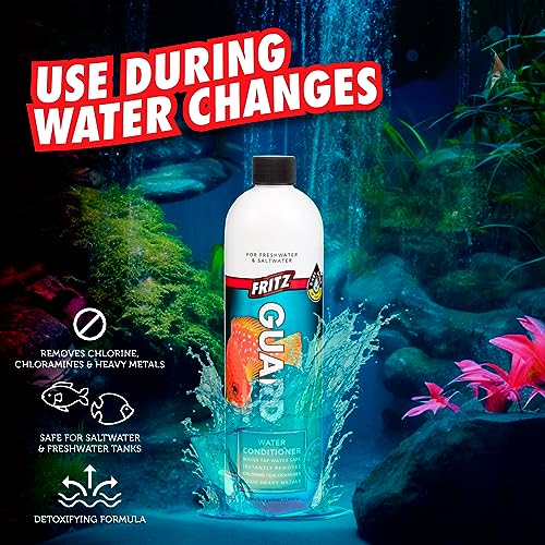 Fritzguard Water Conditioner/Dechlorinator for Fresh & Salt Water Aquariums, 16 oz