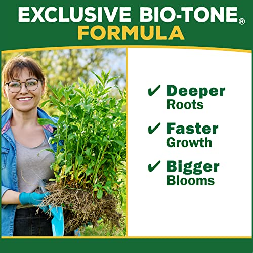 Espoma Organic Flower-tone 3-4-5 Natural & Organic Plant Food; 4 lb. Bag; Organic Fertilizer for Flowers, Annuals, Perennials & Hanging Baskets. Blossom Booster. Pack of 2