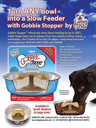 Loving Pets Gobble Stopper Slow Pet Feeding Supplies for Dogs