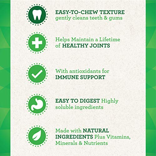 GREENIES Aging Care TEENIE Natural Dog Dental Care Chews Oral Health Dog Treats, 27 oz. Pack (96 Treats)