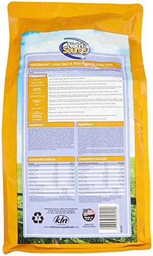 Tuffy'S Pet Food Nutrisource Grain-Free Lamb Meal & Peas Formula Dry Dog Food