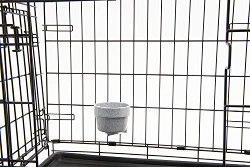 Lixit Quick Lock Removable Dog Kennel Bowls for Wire and Soft Sided Crates