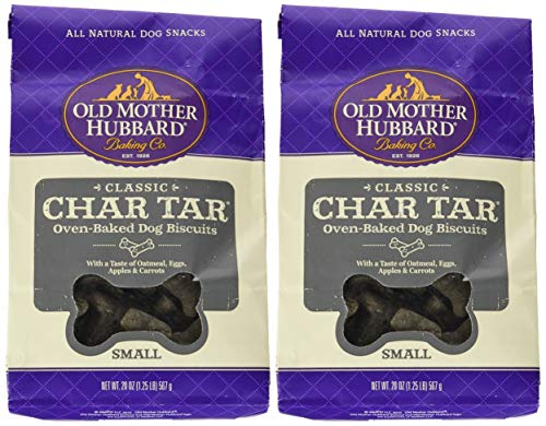 Old Mother Hubbard Classic Crunchy Natural Dog Treats, Char-Tar Small Biscuits, 20-Ounce Bag, Small Biscuits, 20-Ounce, 2 Bags