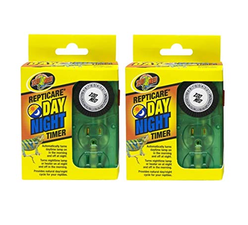 Zoo Med 2 Pack of ReptiCare Day and Night Timers for Terrarium Lights