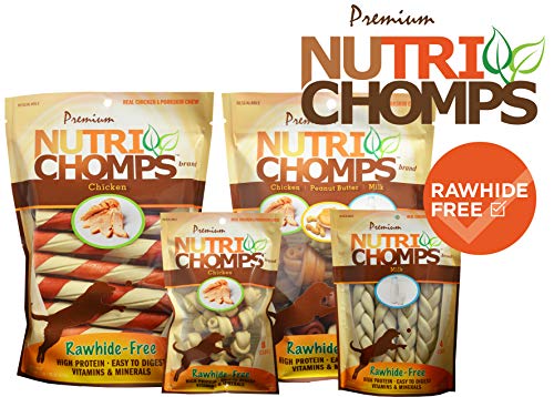 Nutri Chomps Mini Chicken Wrapped Knot Dog Chew