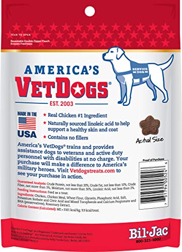 Bil-Jac (3 Pack America's Vetdogs Skin and Coat Dog Treats, 10 Ounces Each