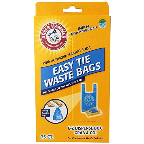 150-Pack, Blue Easy Tie Waste Bags