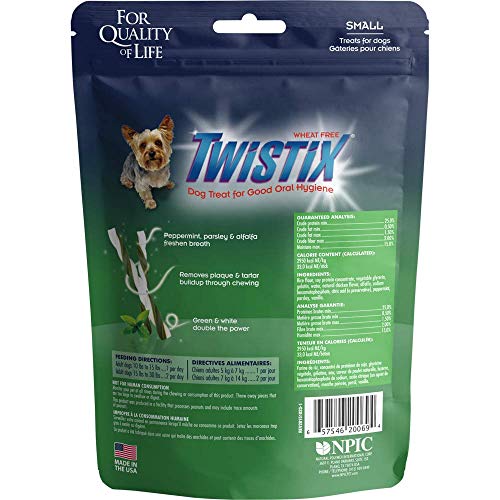 Twistix 5.5-Ounce Original Dental Chew Treats For Dogs, Large, Vanilla Mint Flavor