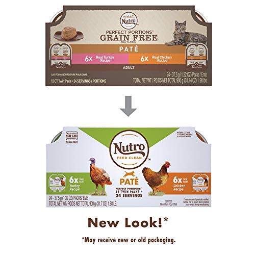 Nutro Perfect Portions Pate Multi-Pack Real Chicken & Turkey Wet Cat Food