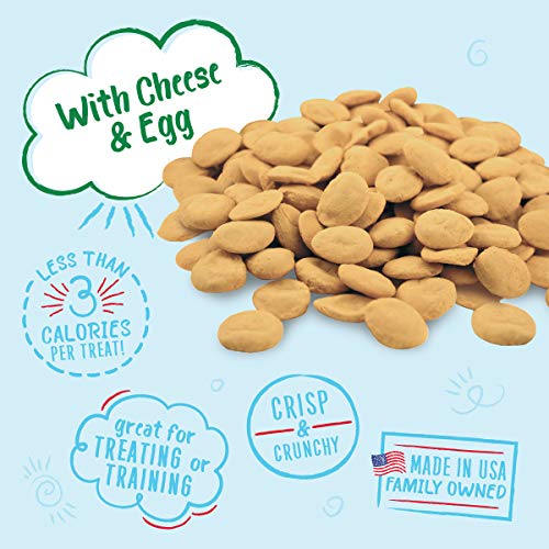 Charlee Bear Original Crunch Dog Treats with Cheese & Egg, 6 oz (6-pack) - Made in USA Training Treats for Dogs