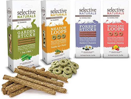 Supreme Petfoods 3 Pack of Selective Naturals Meadow Loops, 2.8 Ounces each, with Timothy Hay and Thyme