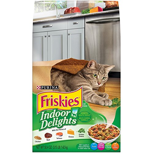 Purina Friskies Indoor Delights Dry Cat Food, 3.15 LB Bag (Pack of 2)