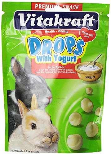 Vitakraft Rabbit Drops and 5.3-Ounce Pouch, Yogurt Drops (2-Pack)