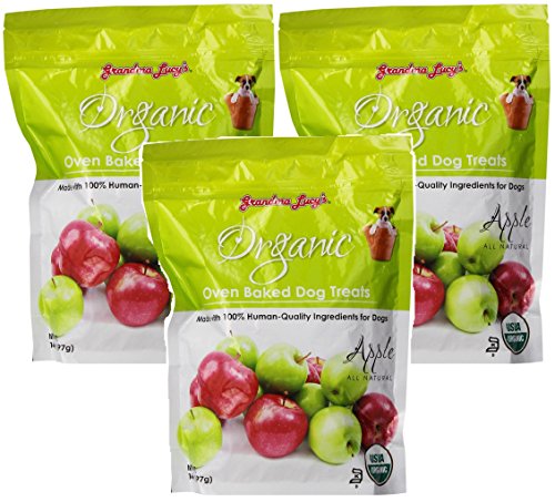 GRANDMA LUCY'S 844193 Organic Baked Apple Treat for Dogs, 14-Ounce (Pack of 3)