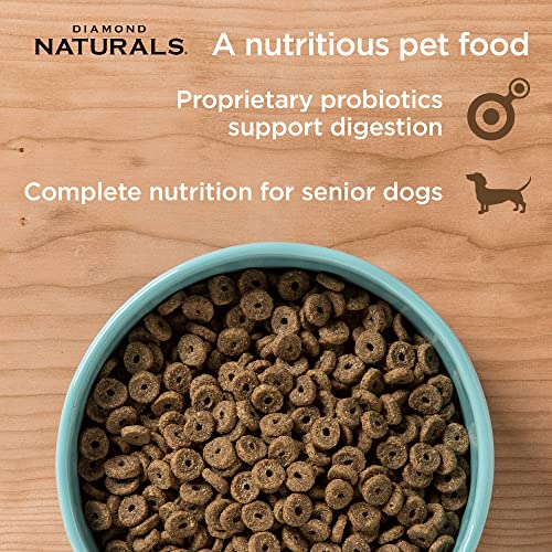 Diamond Naturals Dry Senior Dog Food Formula With Protein, Probiotics, Superfoods, And Antioxidants