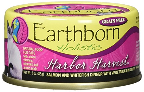 Earthborn Holistic Harbor Harvest Salmon And Whitefish Dinner With Vegetables Wet Cat Food, 24-Pack