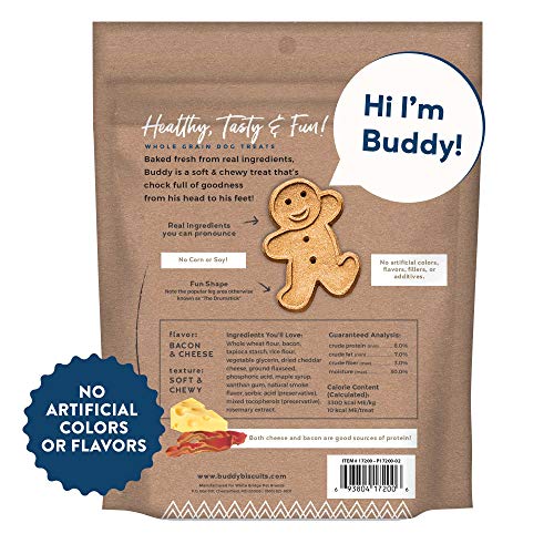 Buddy Biscuits, Soft & Chewy Treats for Small & Large Dogs, Made in USA Only, Training or Snack Size (Packaging May Vary)