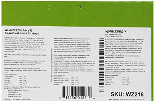 Paragon Whimzees Display Box Stix Dental Treat for Dogs
