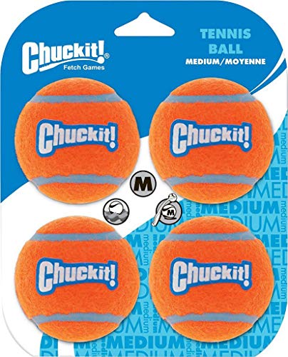 Chuckit 057404 Chuckit! Fetching Tennis Balls Assorted Colors 4 Count