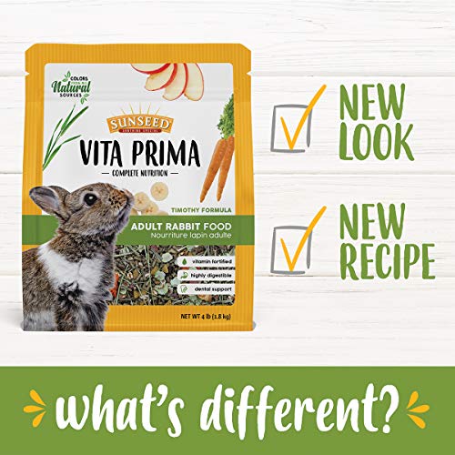 Sunseed Vita Prima Complete Nutrition Adult Rabbit Food, 4 LBS