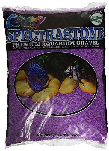 Spectrastone Permaglo Lavender Aquarium Gravel for Freshwater Aquariums, 5-Pound Bag