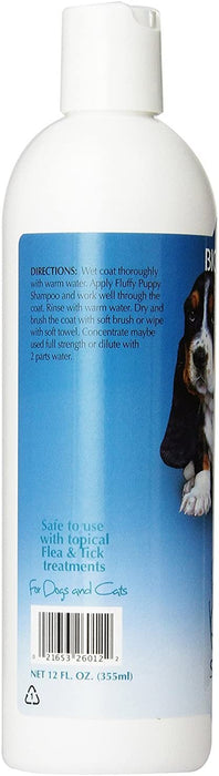 Bio-Groom Fluffy Puppy Tear Free Shampoo, 12 Ounces, and Bio-Groom Silk Conditioning Creme Rinse, 12 Ounces - Combo Pack for Dogs and Cats - 2 Items Total