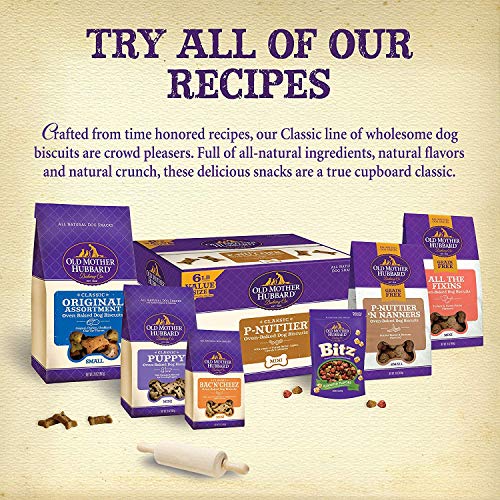 Old Mother Hubbard Crunchy Classic Natural Dog Treats, Extra Tasty, Mini Biscuits, 20 Oz - 2 PACK