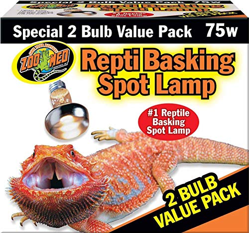 Zoo Med Repti Basking Spot Lamp 2 Bulb Value Pack 75W